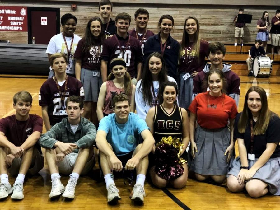 This year’s Homecoming Court consists of freshmen dukes and maids: Gabe Smith, Charles (Andrew) Beshenich, Sophie Crammond, and Caroline Thurstrup. Sophomore dukes and maids: Jackson Picone, Michael Swan, Kendall Cowart, and Tamara Otkins. Junior dukes and maids: Jake Nunmaker, Colton Leggett, Maicey Rooney, and Natalie Newberry. Senior dukes and maids: Colby Desselles, Christopher Capdeboscq, Riley Ireland, Mary Evelyn McPherson, Ashley Whelan, and Jeana Bellan.