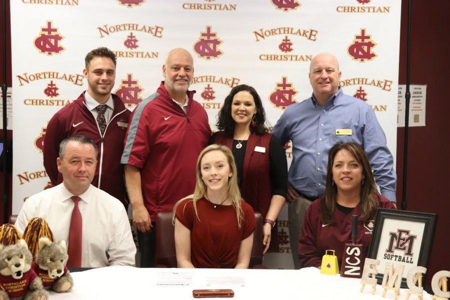 Watts signs as first softball player in school history