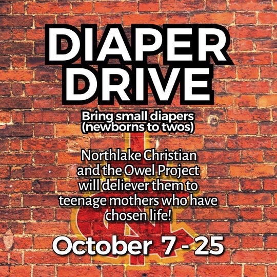Northlake Christian partners with OWEL Project to host Diaper Drive