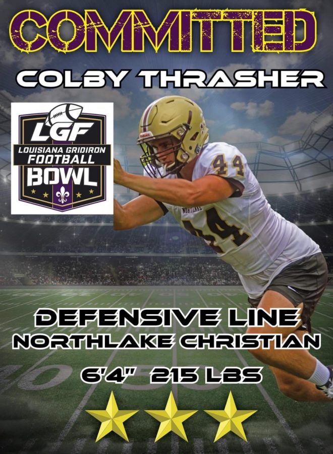 Northlake Christian Senior Colby Thrasher receives invite to Louisiana Gridiron Football All-Star Bowl Game